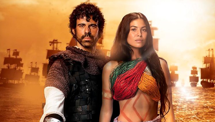 Reina de indias y el conqusitador.