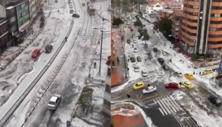 Granizo en Bogotá