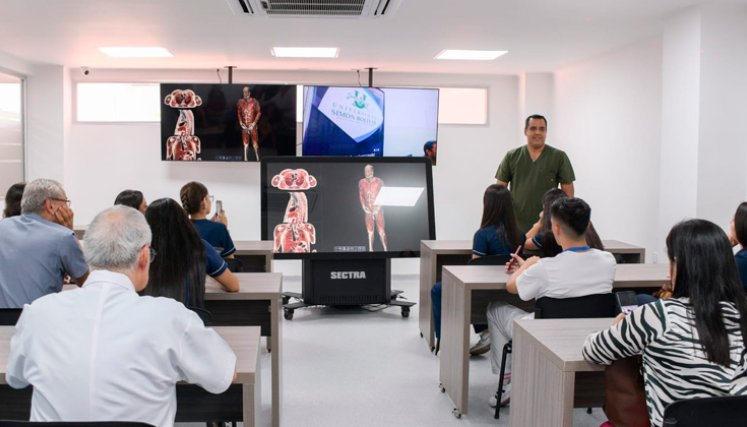 Unisimón presentó el Laboratorio de Morfofisiología