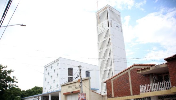 La iglesia María Auxiliadora fue construida por la comunidad salesiana y los residentes. / Foto: Carlos Ramírez.     
