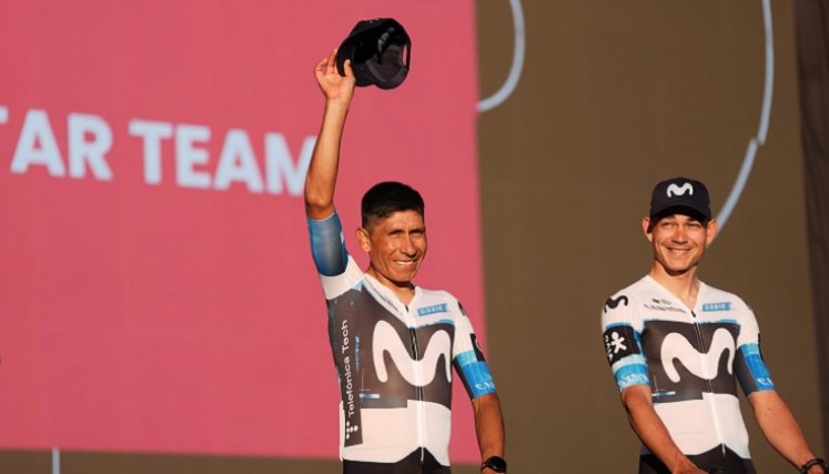 Nairo Quinta a sus 35 años confía en hacer un buen Giro.