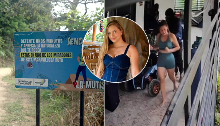 En el video, se aprecia a Yuliana Lindarte cuando sale desde lo que sería la sala de la finca./ Fotos Cortesía y Carlos Ramírez-La Opinión