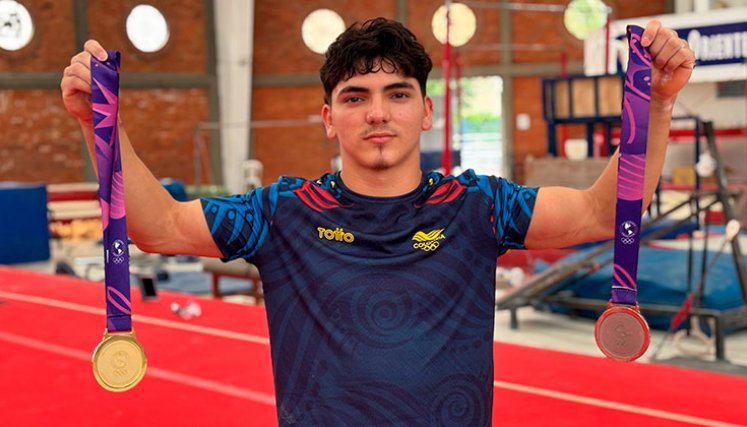 Jorman Álvarez, gimnasta de Norte de Santander. 