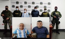 Fernando Díaz Contreras y Johnny José Mendoza Navarro fueron detenidos en el barrio San Mateo.